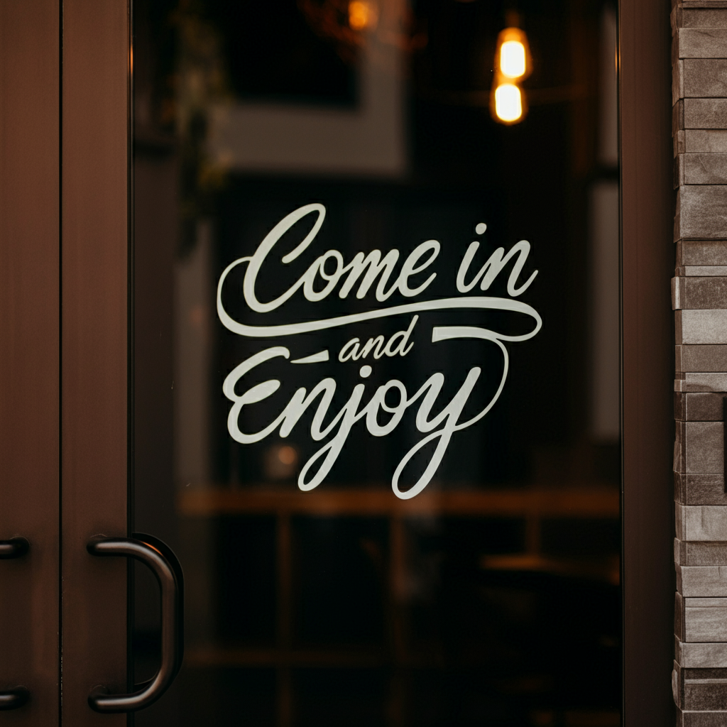 Window or Door Lettering