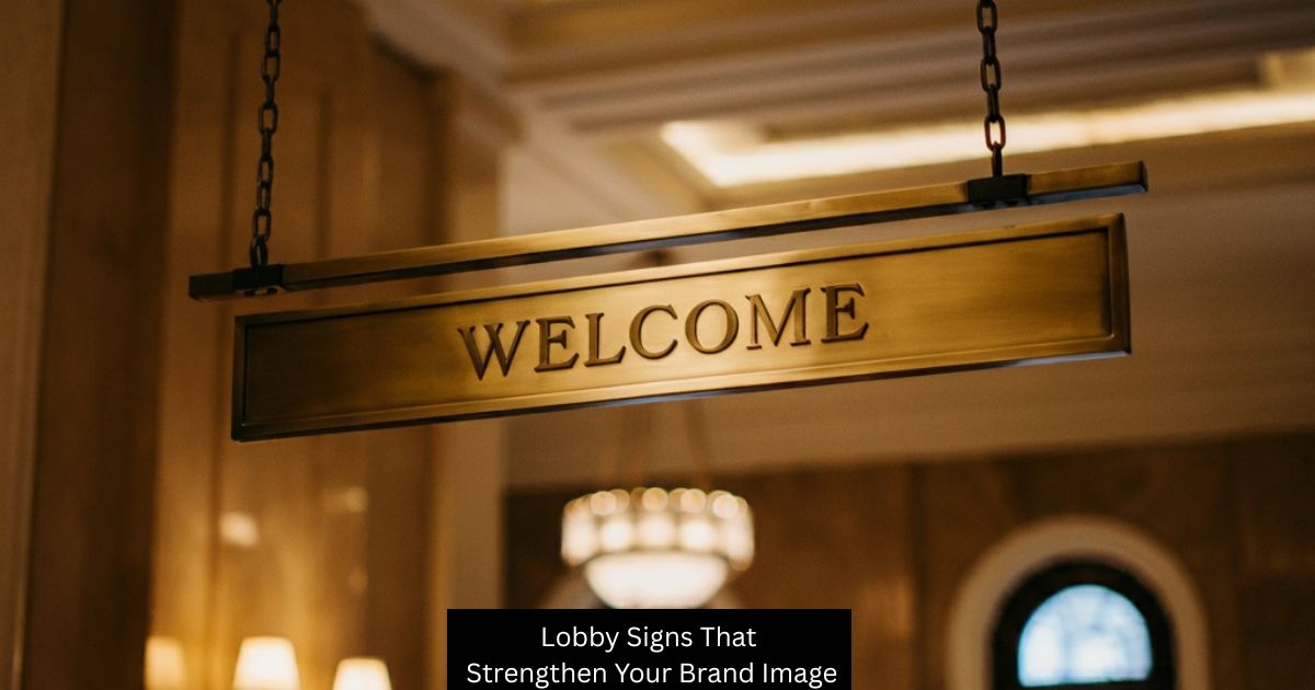 Lobby Signs That Strengthen Your Brand Image