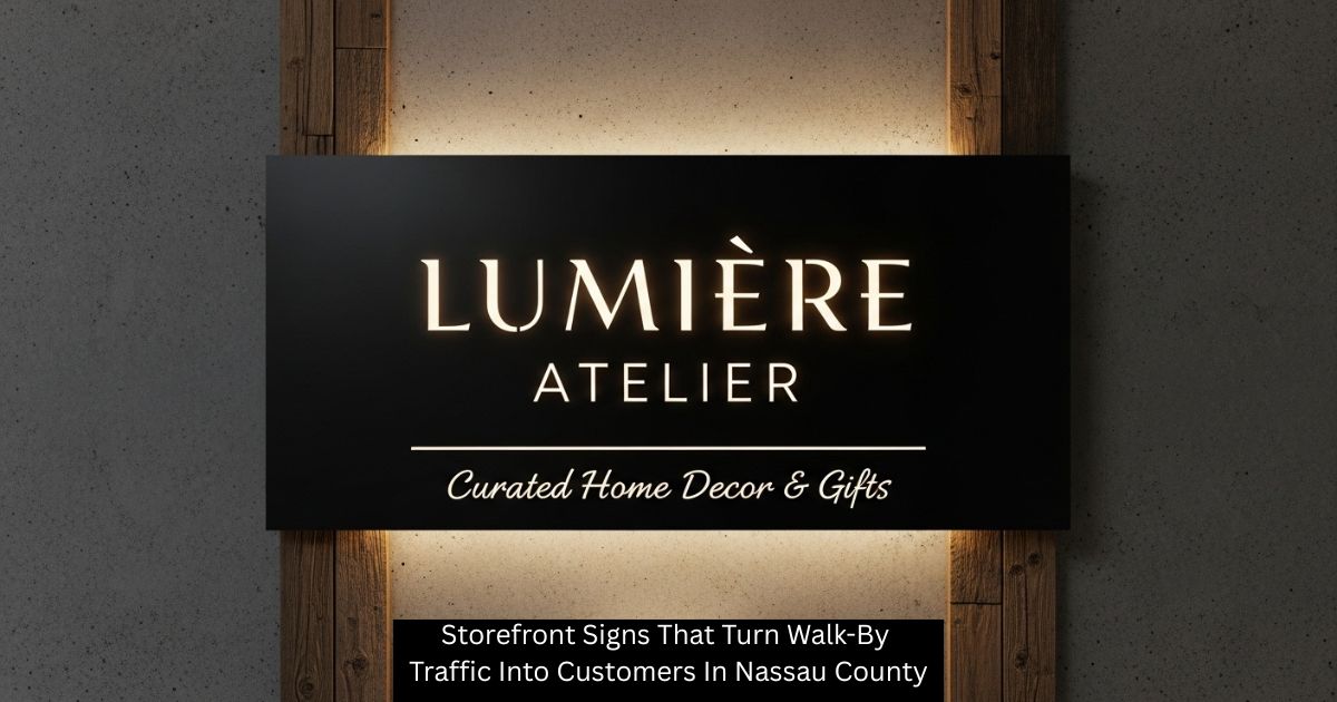 Storefront Signs That Turn Walk-By Traffic Into Customers In Nassau County