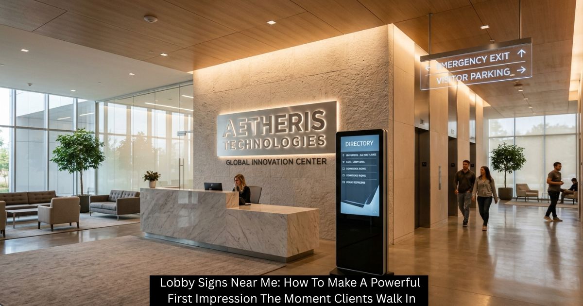 Lobby Signs Near Me: How To Make A Powerful First Impression The Moment Clients Walk In