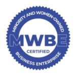 Minority and Women-Owned Business Enterprise MWBE certified seal.