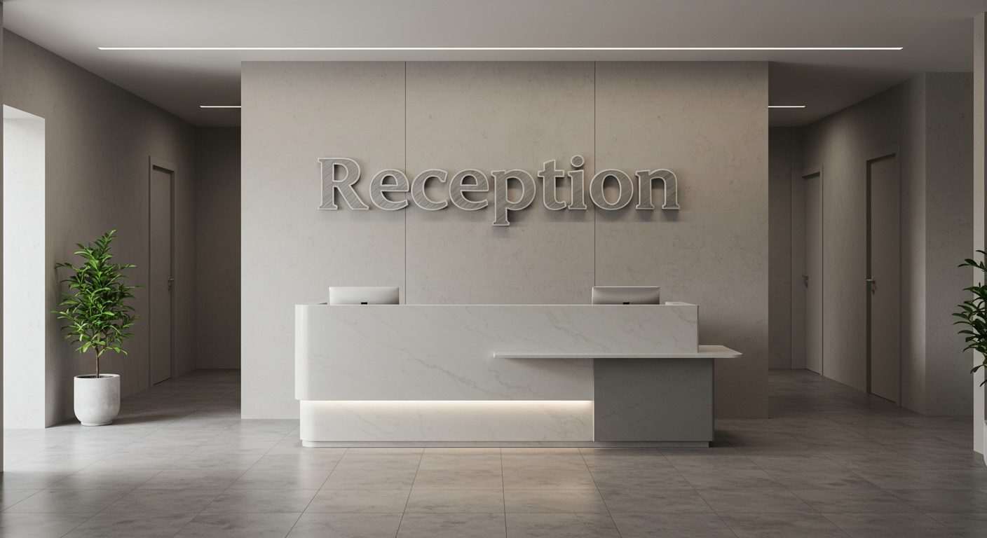 Reception Desk Signs